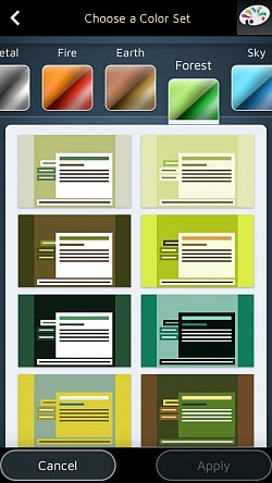 56 barvnih tem, med katerimi lahko izbirate, v različici SMART.